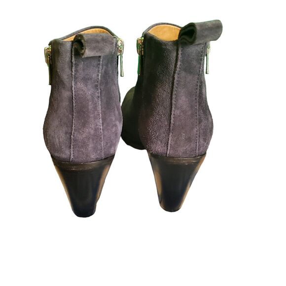 Officine Creative Suede Leather Ankle Boots Handmade Boots Navy Blue sz 37.5 - Picture 5 of 7